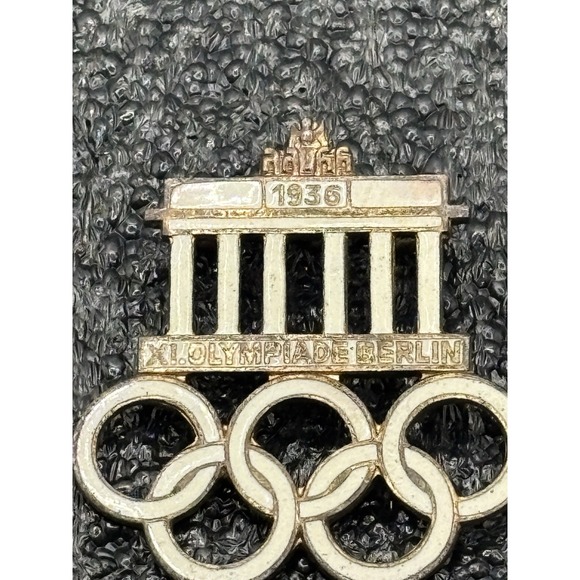Other - VTG 1936 XL Olympiade BERLIN Olympic Games Brandenburg Gate PIN BADGE GERMANY‎
